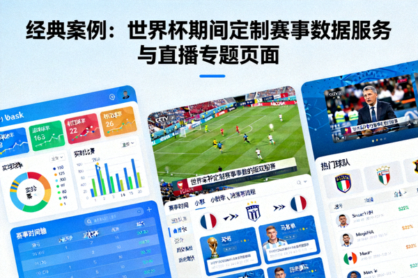 经典案例：世界杯期间定制赛事数据服务与直播专题页面